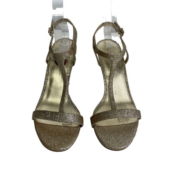 MICHAEL KORS women's ARDEN T STRAP SANDALS high heels Size 8 - Picture 5 of 8